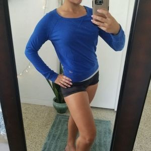 Blue Long Sleeve Hollister T Shirt